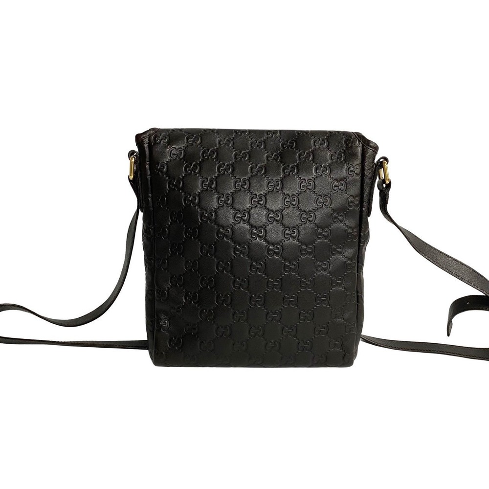 Gucci Shima GG Pattern Leather Mini Bag Pochette Brown - Picture 3 of 11